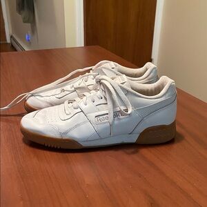Reebok Men's Cream and Brown Sneakers